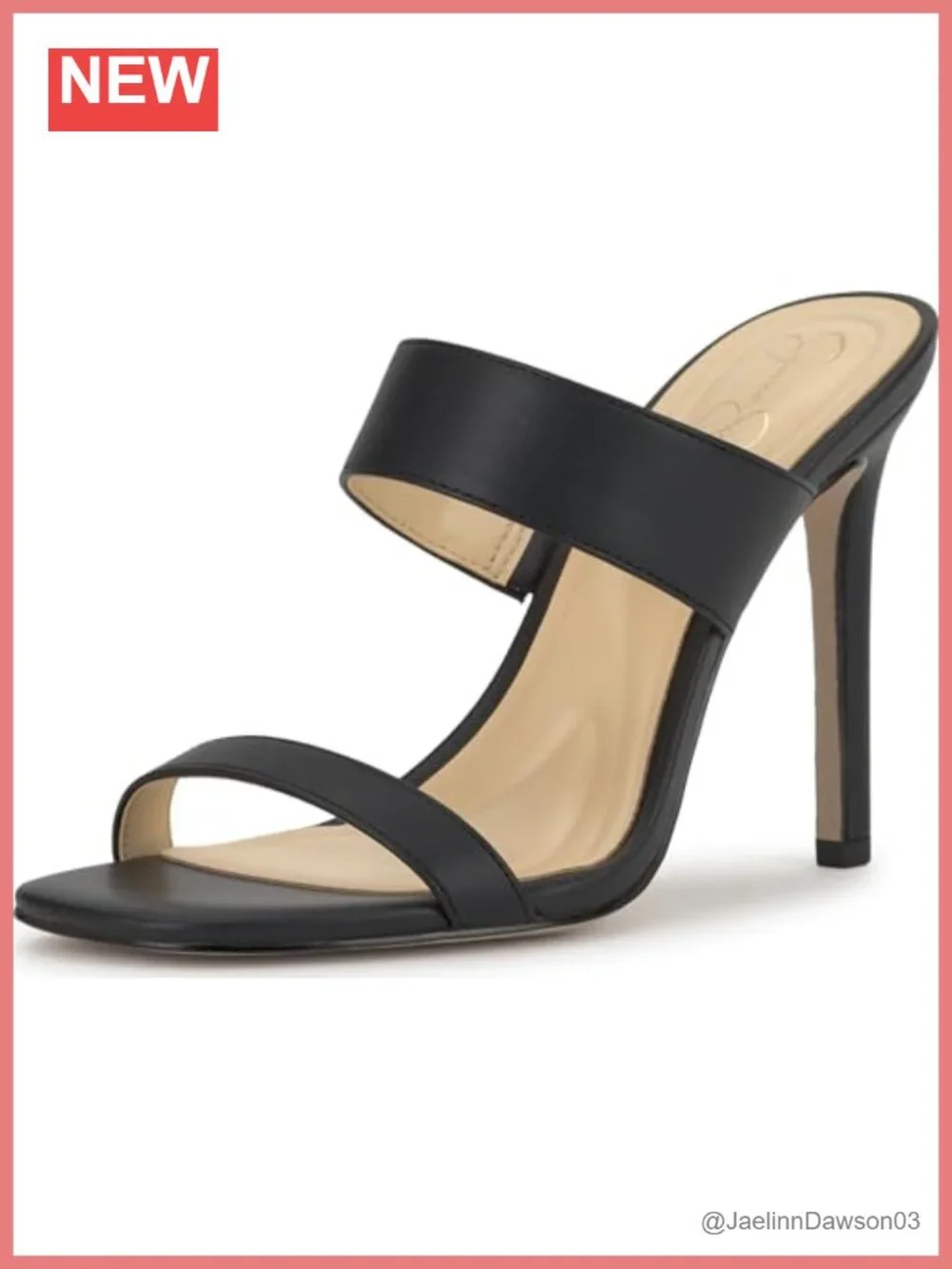 Faux Leather Stiletto Heel Sandals Ankle Strap Open Toe 3.9